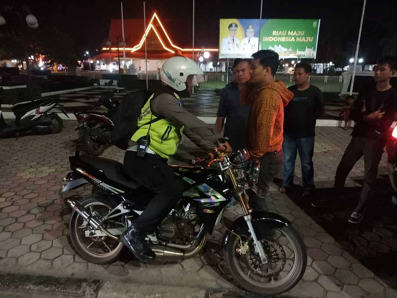 Blue light patrol dilaksanakan di pekanbaru, 58 unit sepeda motor di amankan