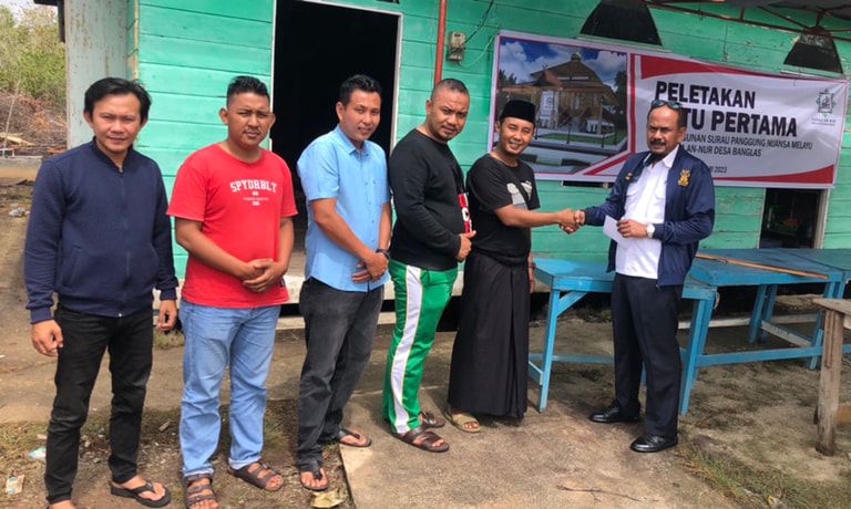 Jmsi meranti tinjau langsung pembangunan musholla an nur